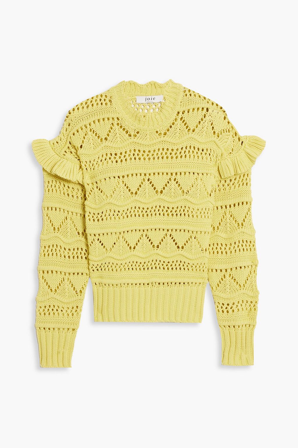 open-knit cotton-blend sweater | JOIE 