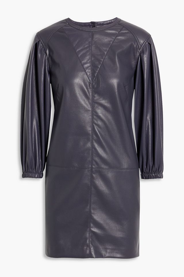 Wyanna faux leather mini dress