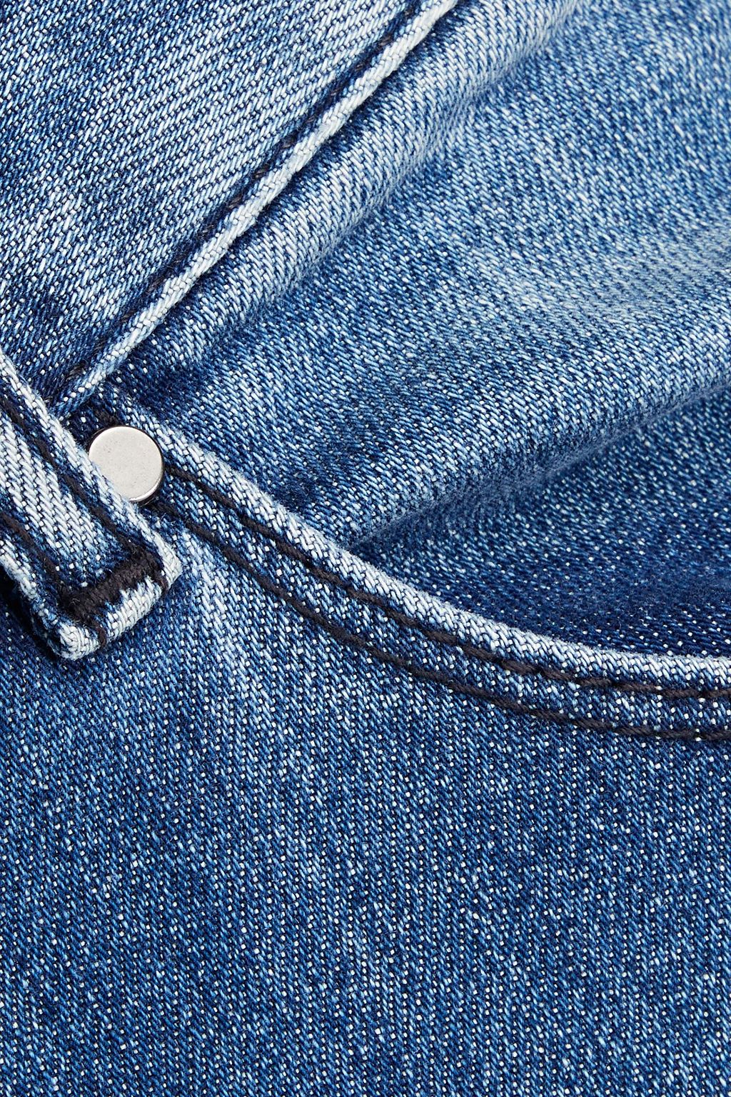 EMPORIO ARMANI Slim-fit faded denim jeans