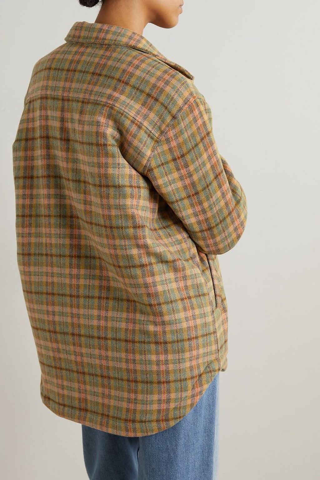 THE GREAT. The State Park plaid flannel jacket