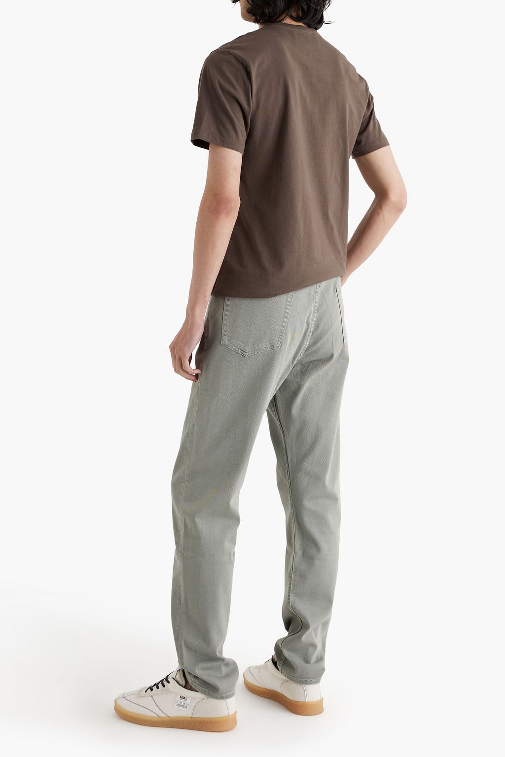 FRAME Embroidered cotton jersey Tshirt THE