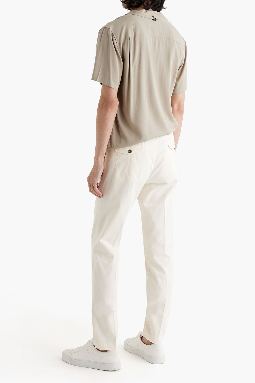 PESERICO Cotton-blend twill chinos