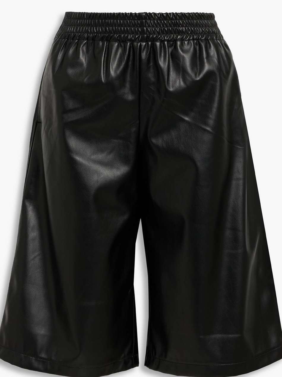 faux leather shorts