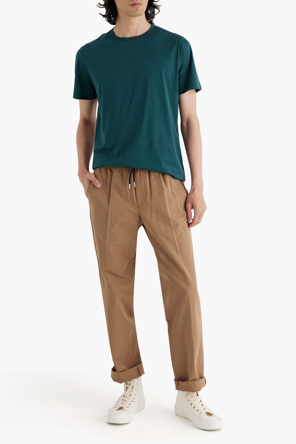 THEORY Cotton-jersey T-shirt