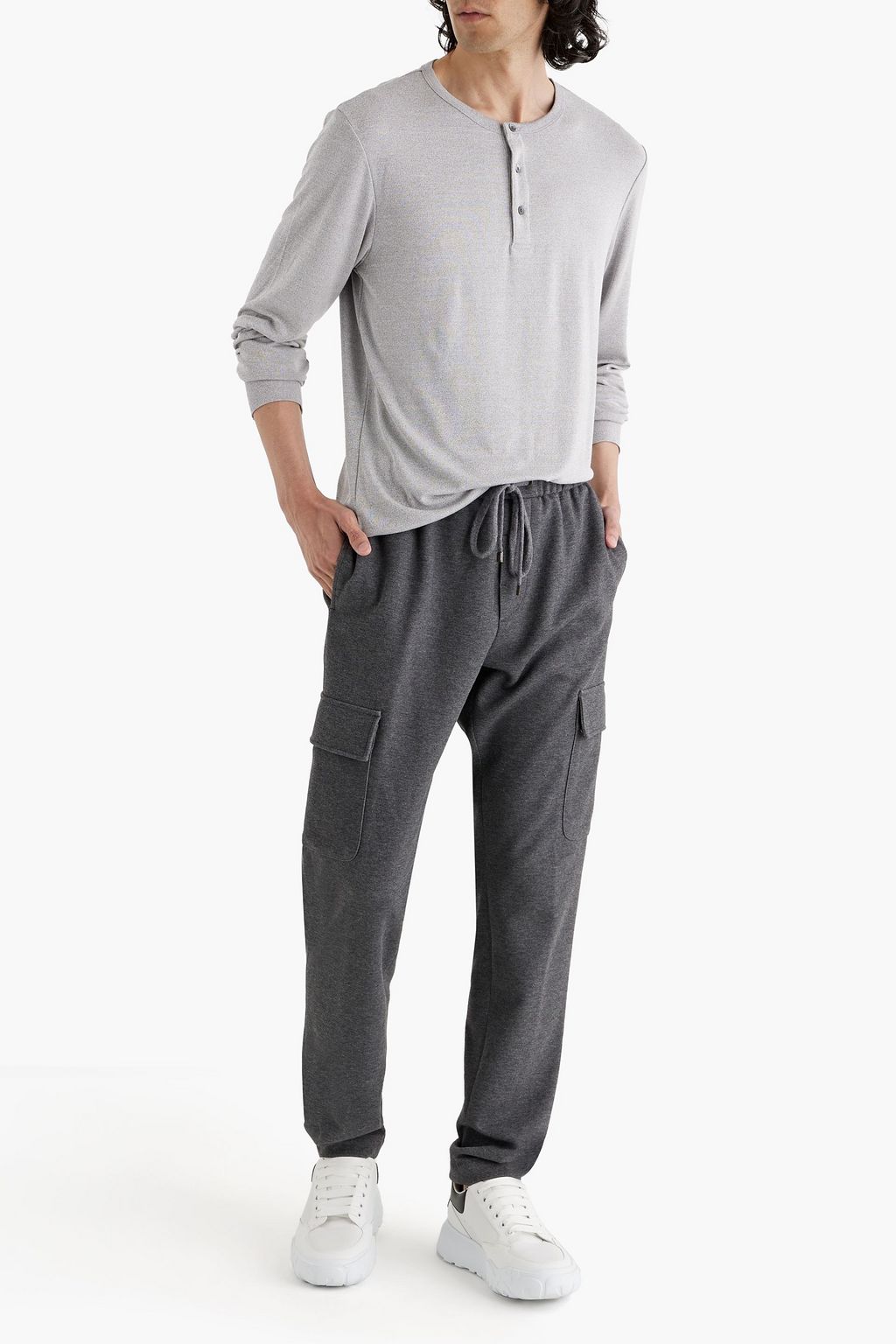 PESERICO Mélange jersey sweatpants