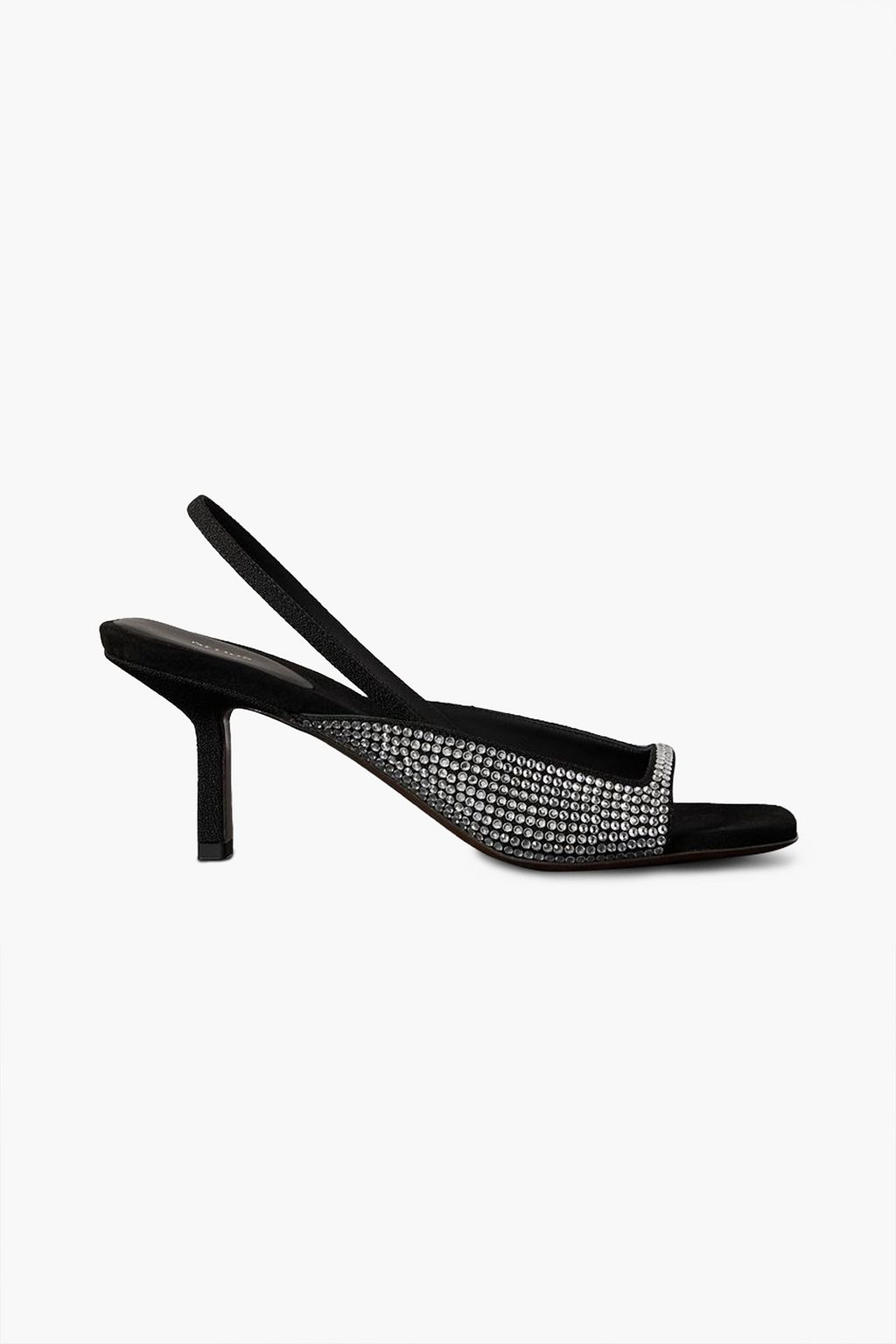 NEOUS Kamui crystal-embellished crepe slingback sandals NEOUS Kamui crystal-embellished crepe slingback sandals
