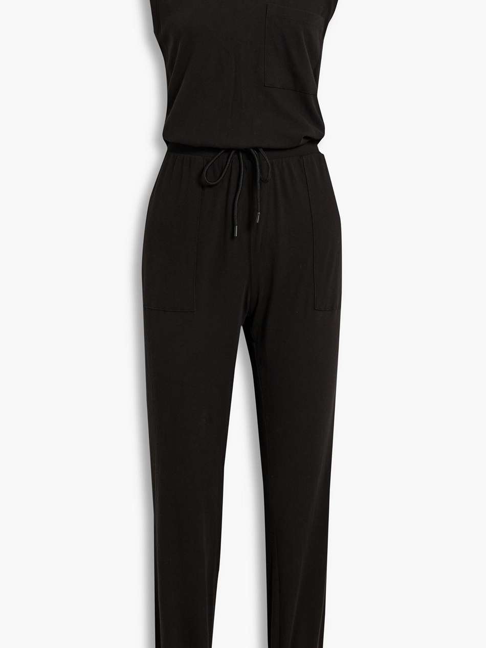 cotton-jersey jumpsuit