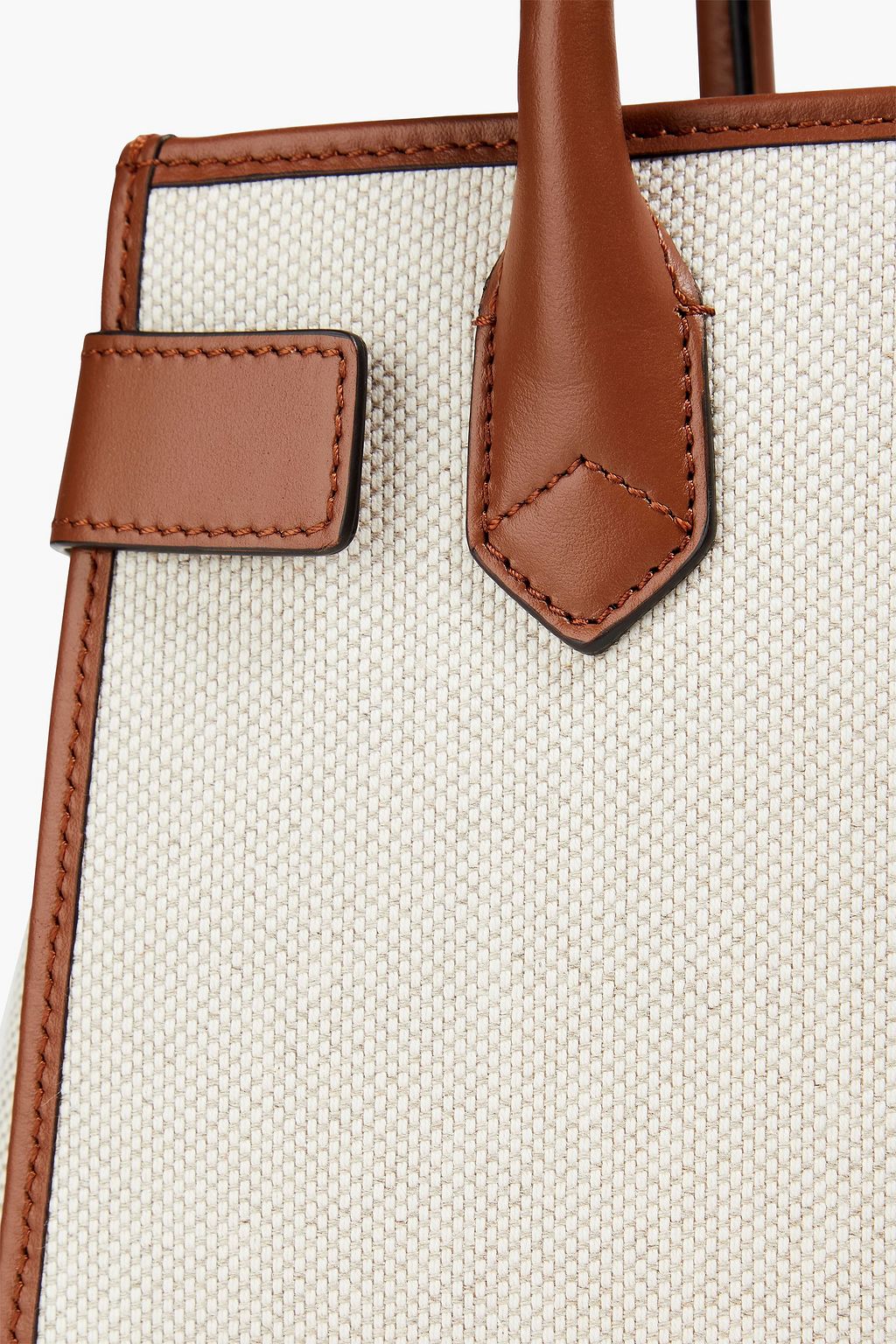 SERAPIAN Canvas and leather tote