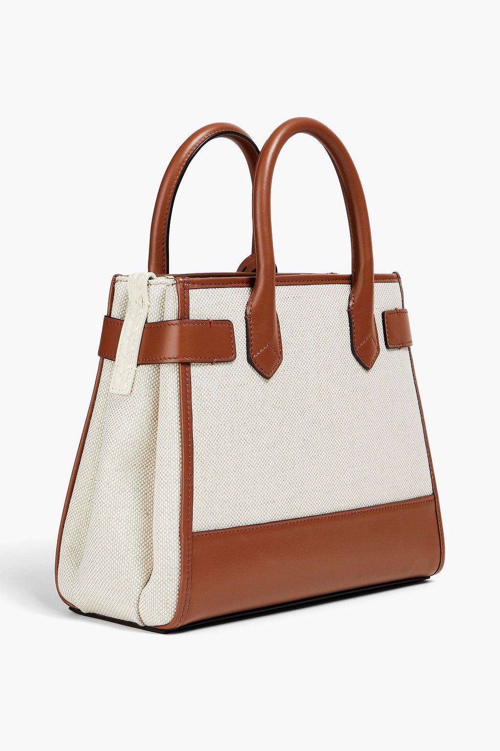 SERAPIAN Canvas and leather tote
