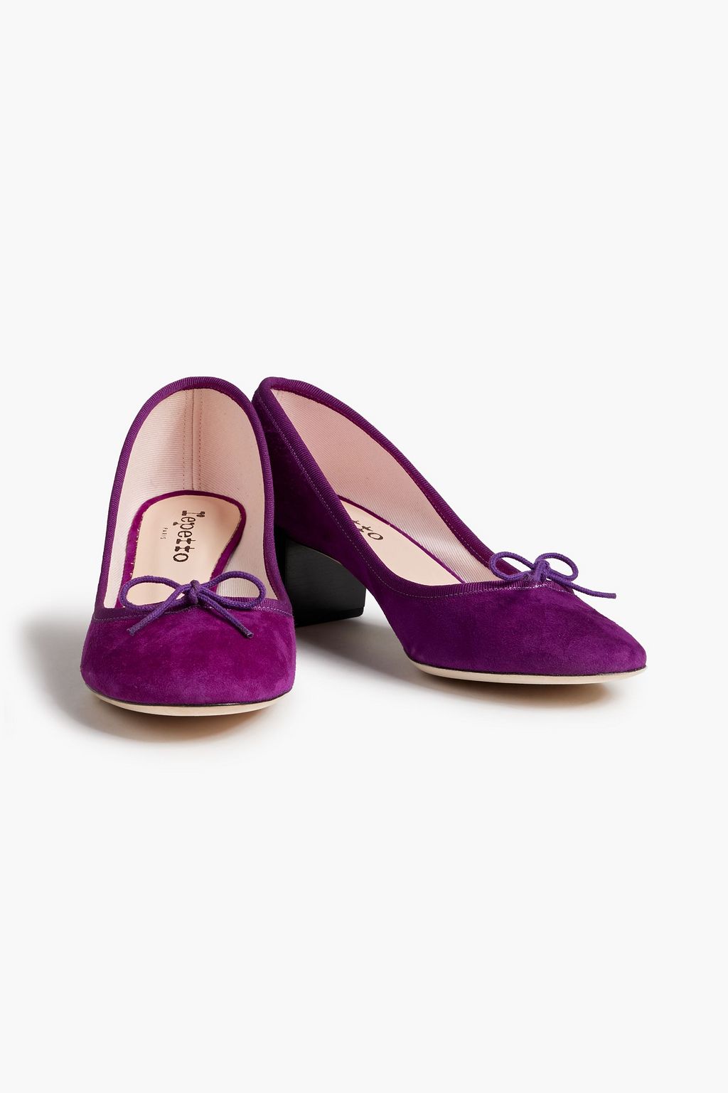 repetto farah block heel pumps