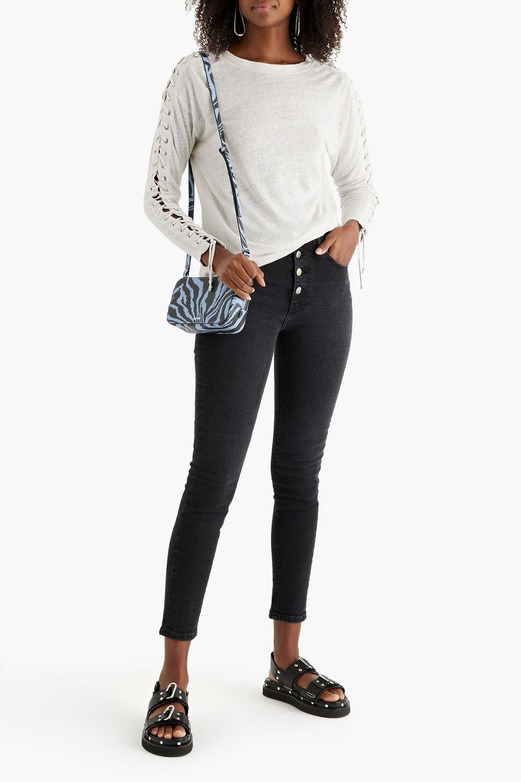 IRO Gaety cropped high-rise skinny jeans