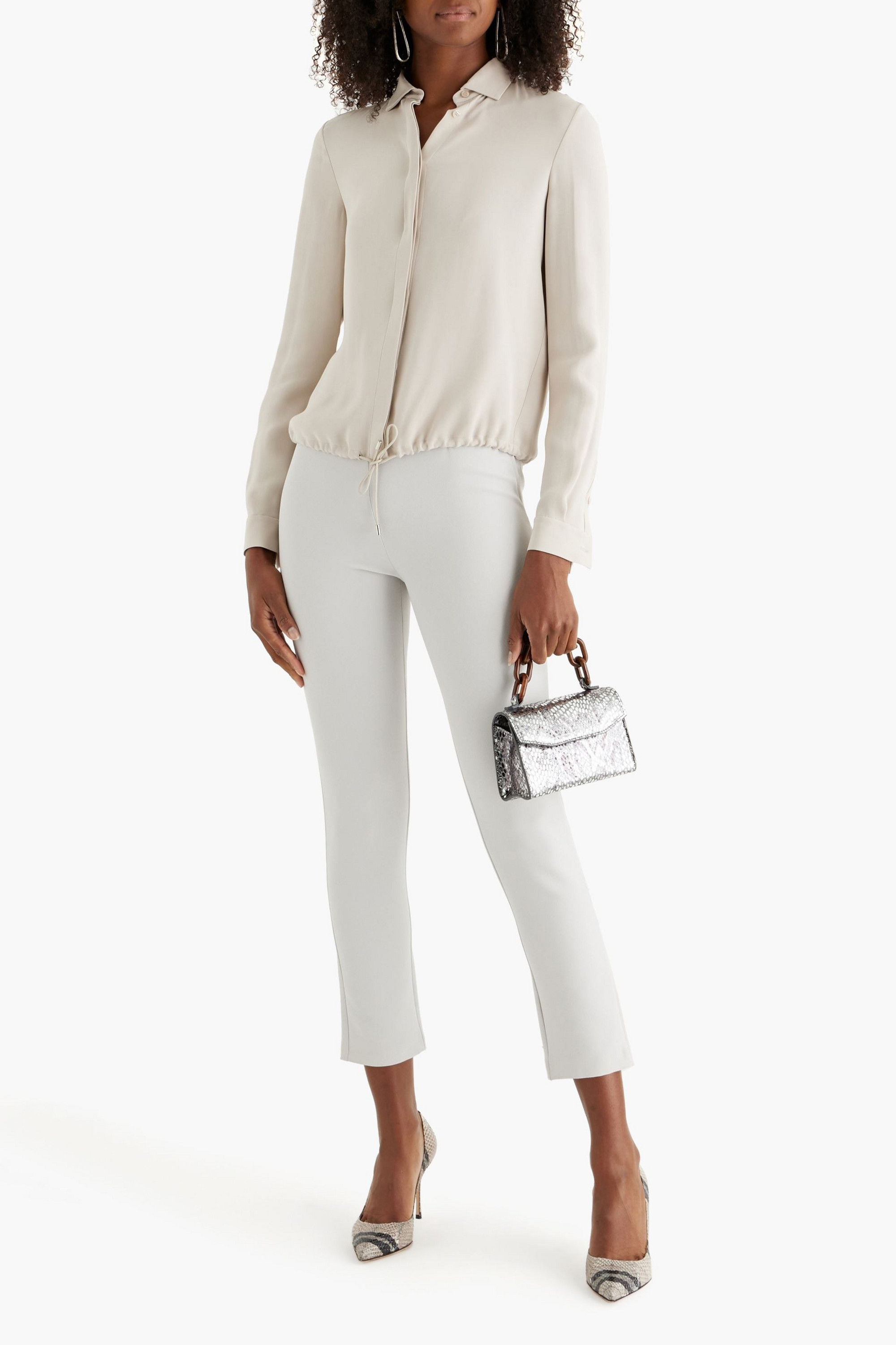 Safiyaa Crepe skinny pants