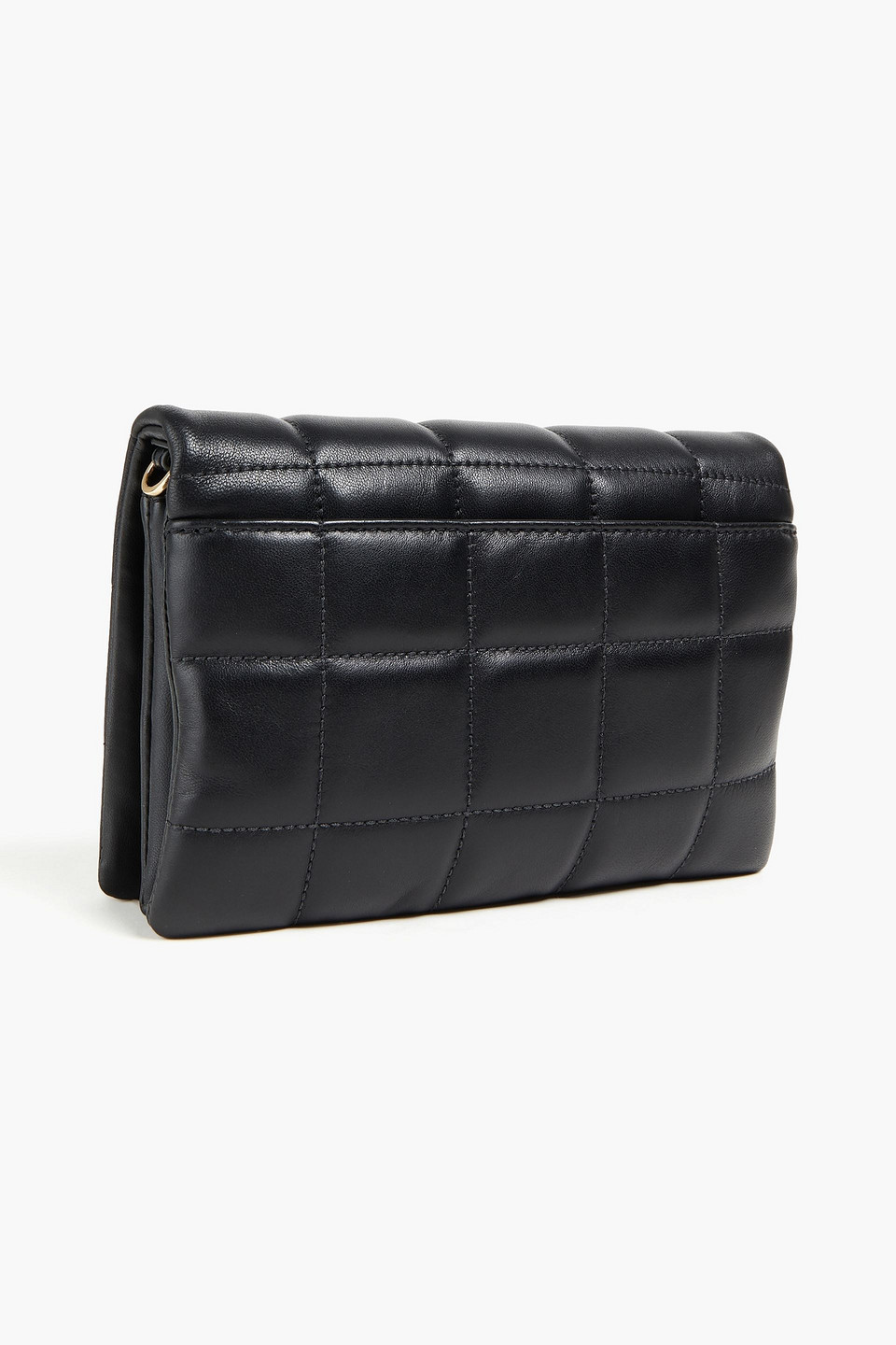 Michael Michael Kors Quilted Leather Clutch In Black