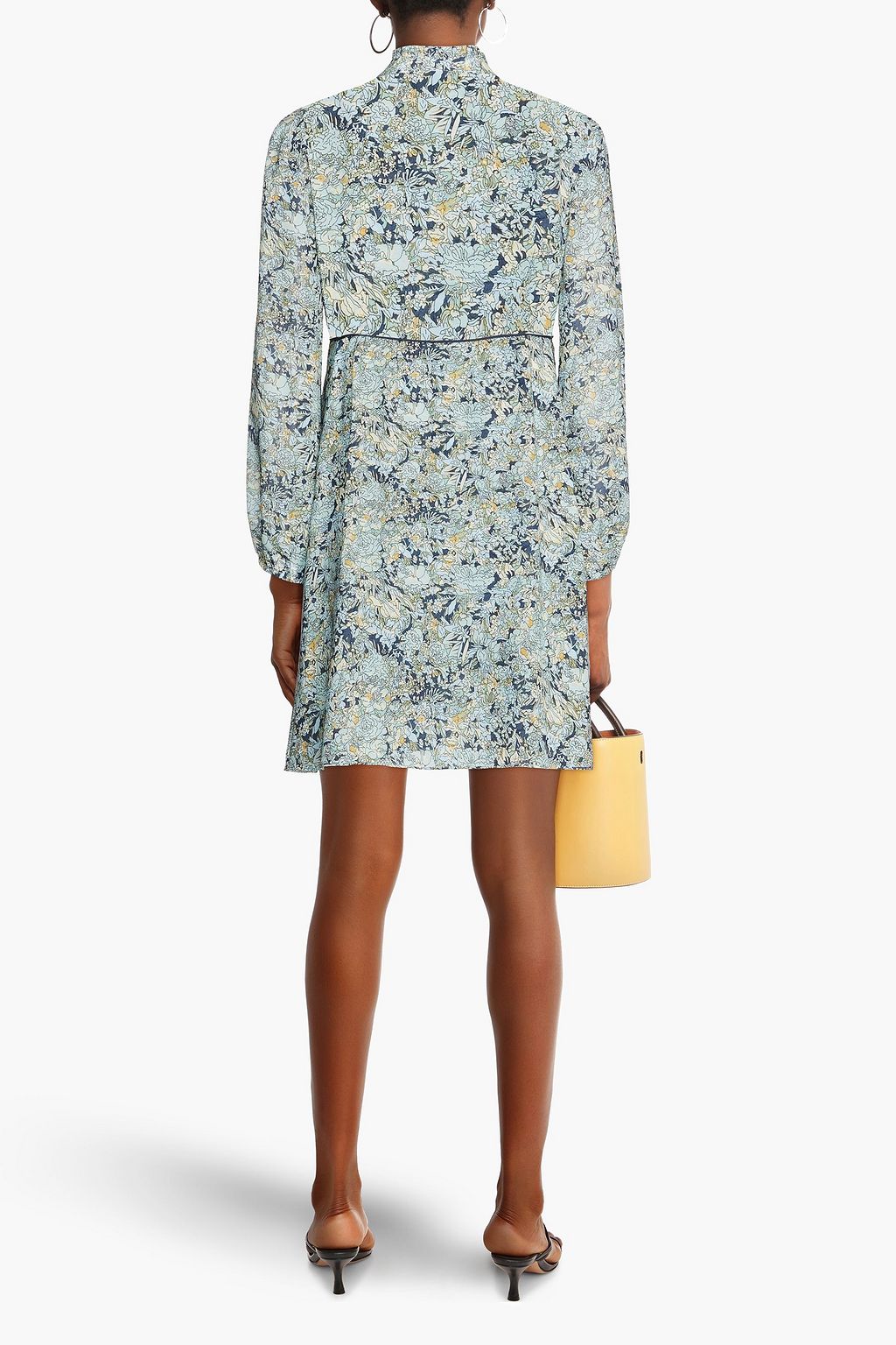 MAJE Floral-print crepe de chine mini dress | THE OUTNET