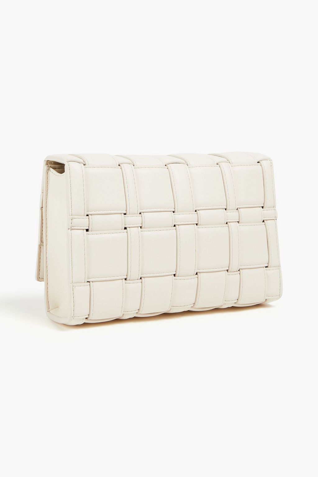 MICHAEL MICHAEL KORS Basketweave faux leather clutch