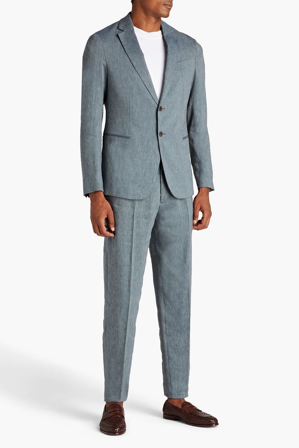 EMPORIO ARMANI Linen-blend suit