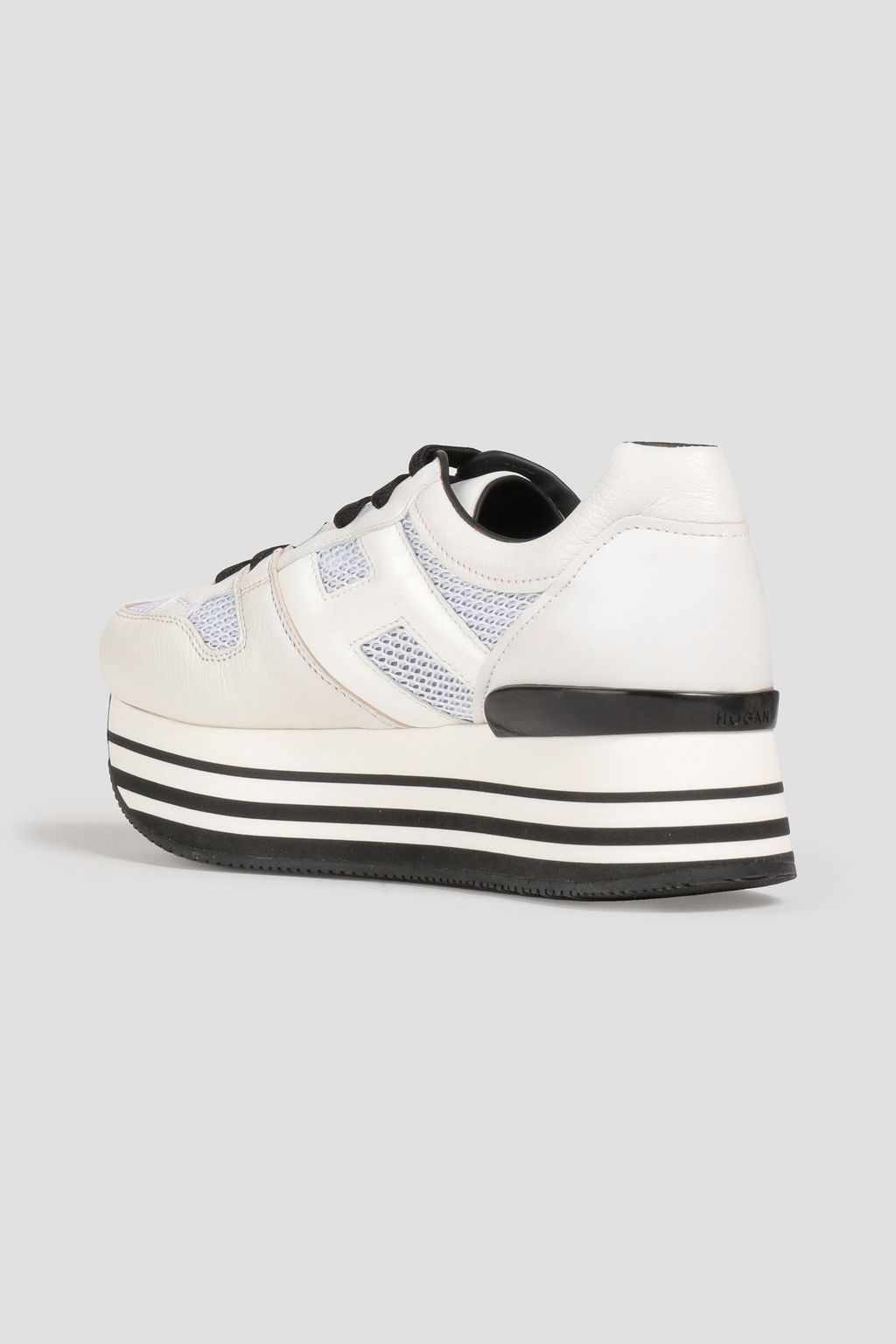 HOGAN Hogan twotone leather and mesh platform sneakers THE