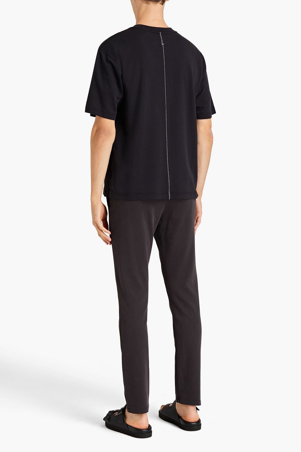 RAG & BONE Perry belted cotton-jersey track pants