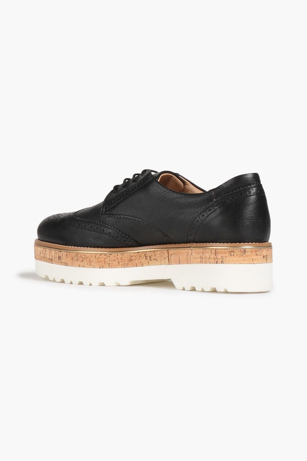 HOGAN Perforated textured-leather brogues