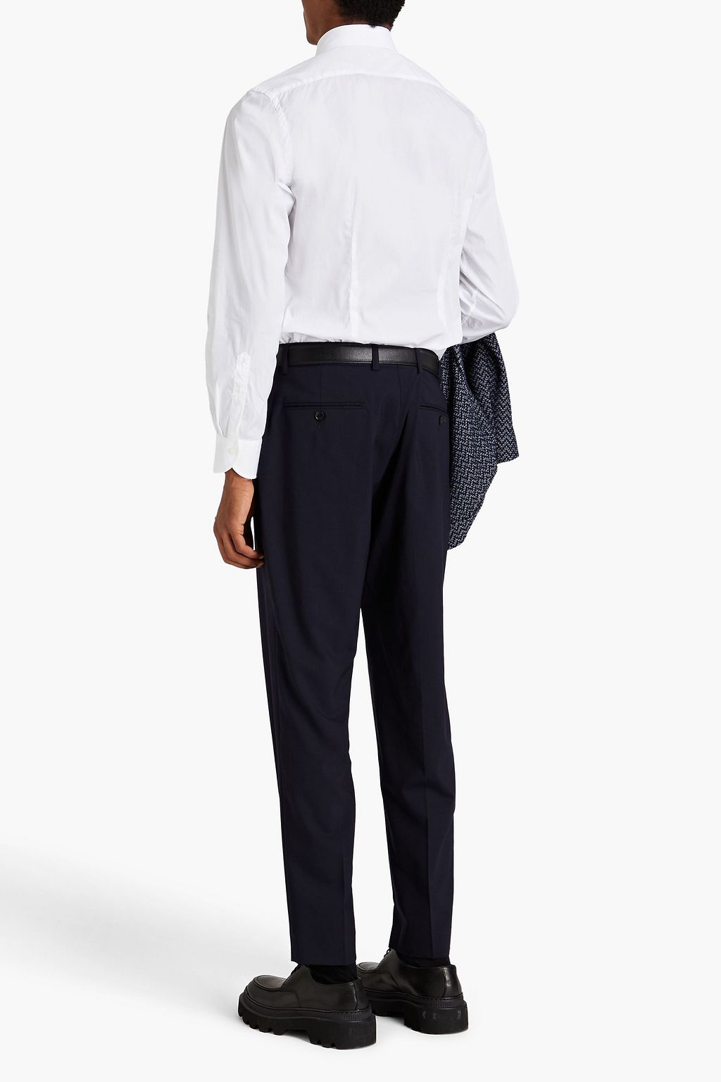 PESERICO Stretch-cotton poplin shirt