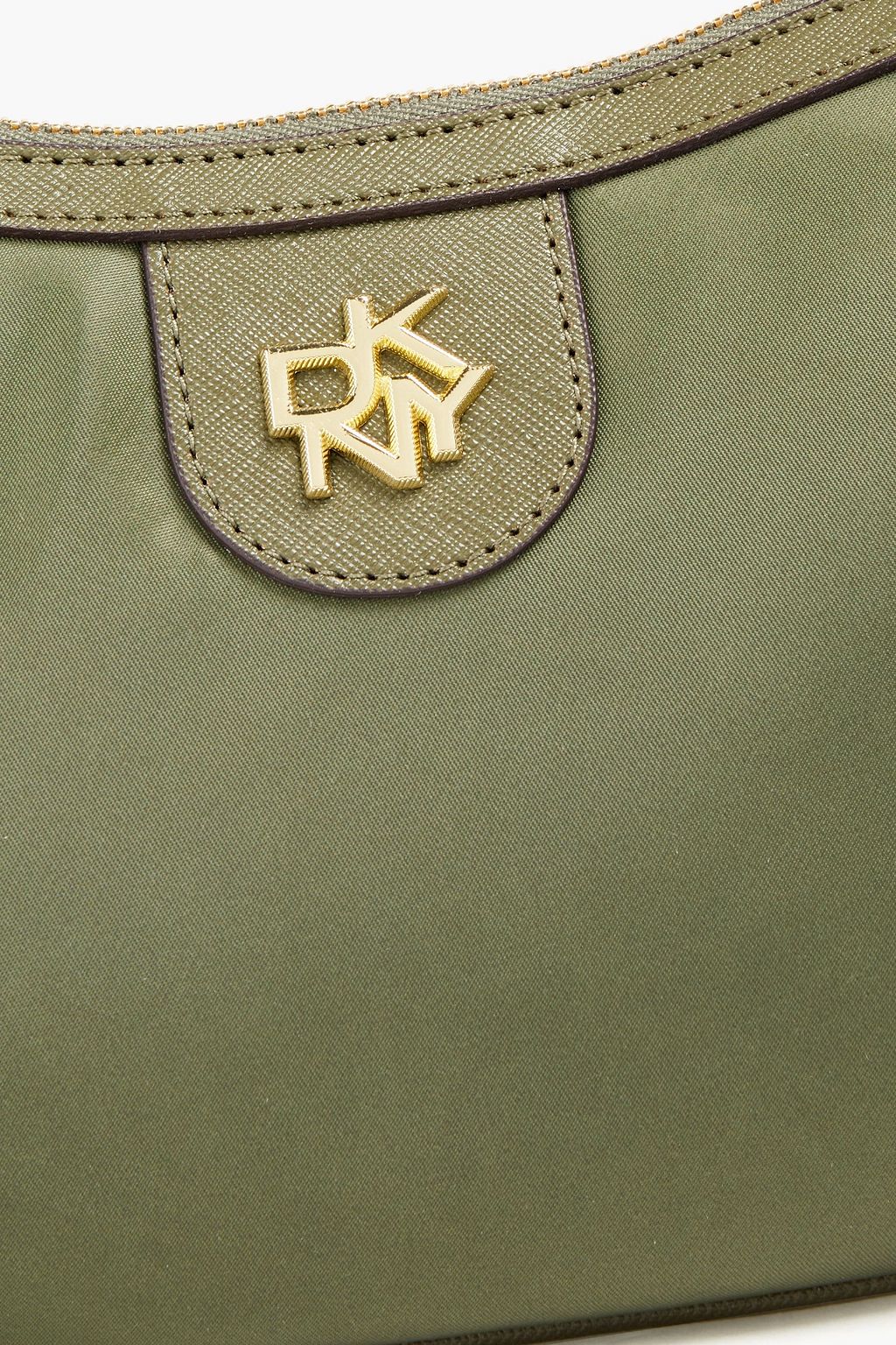 DKNY Faux leather-trimmed shell shoulder bag