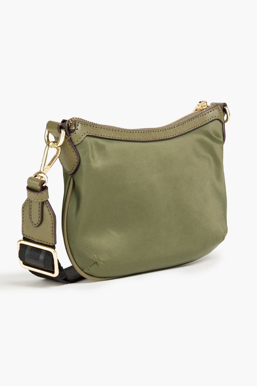 DKNY Faux leather-trimmed shell shoulder bag