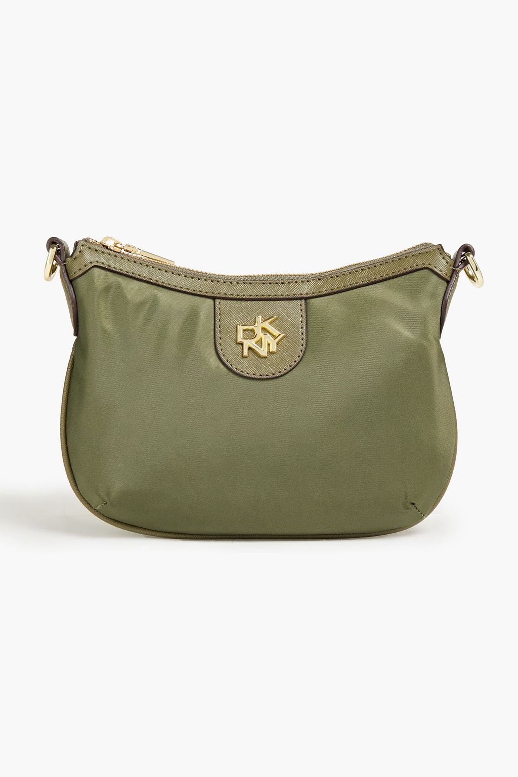 DKNY Faux leather-trimmed shell shoulder bag