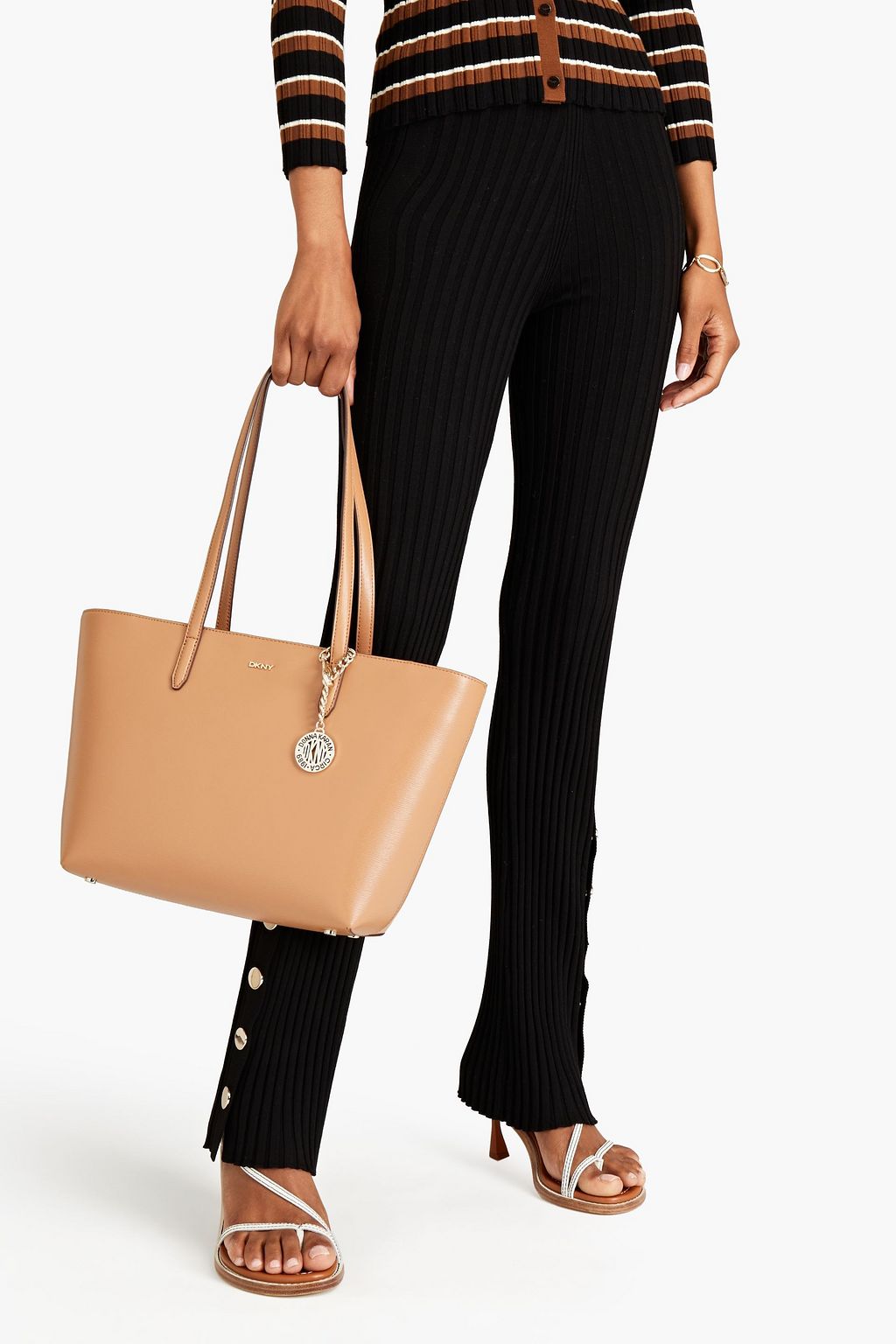 DKNY Bryant textured-leather tote