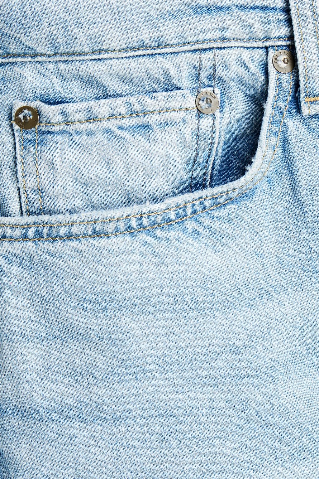 RAG & BONE Cropped faded denim jeans