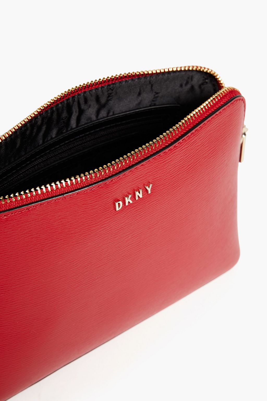 DKNY Bryant Dome textured-leather shoulder bag