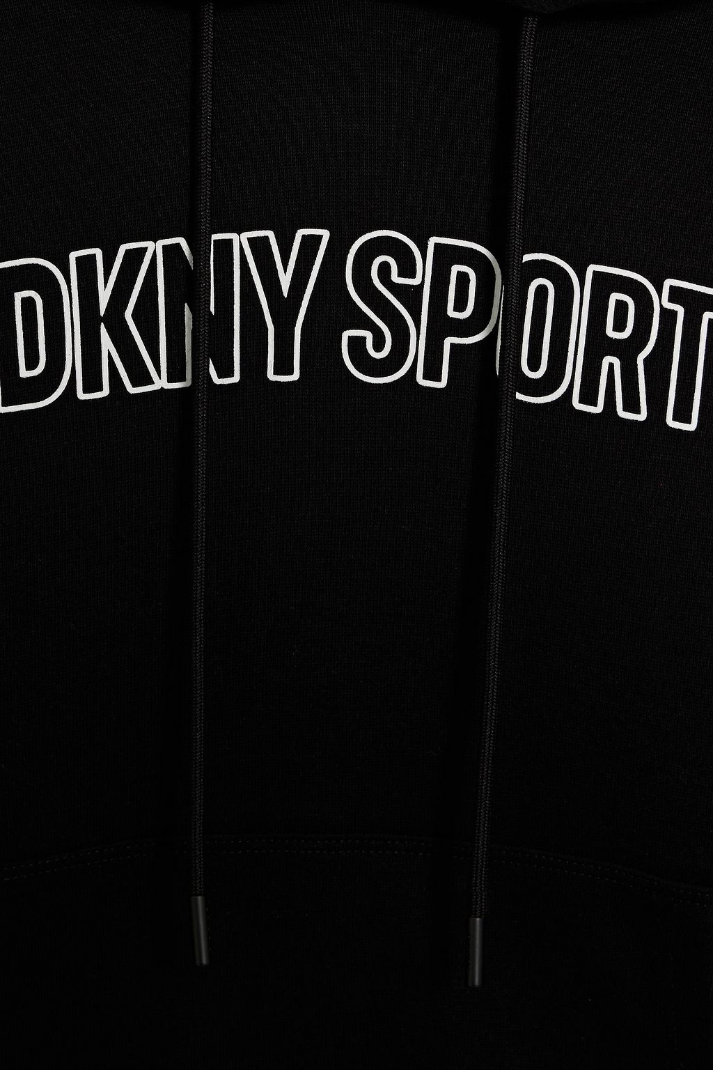 DKNY Printed French cotton-blend terry hoodie