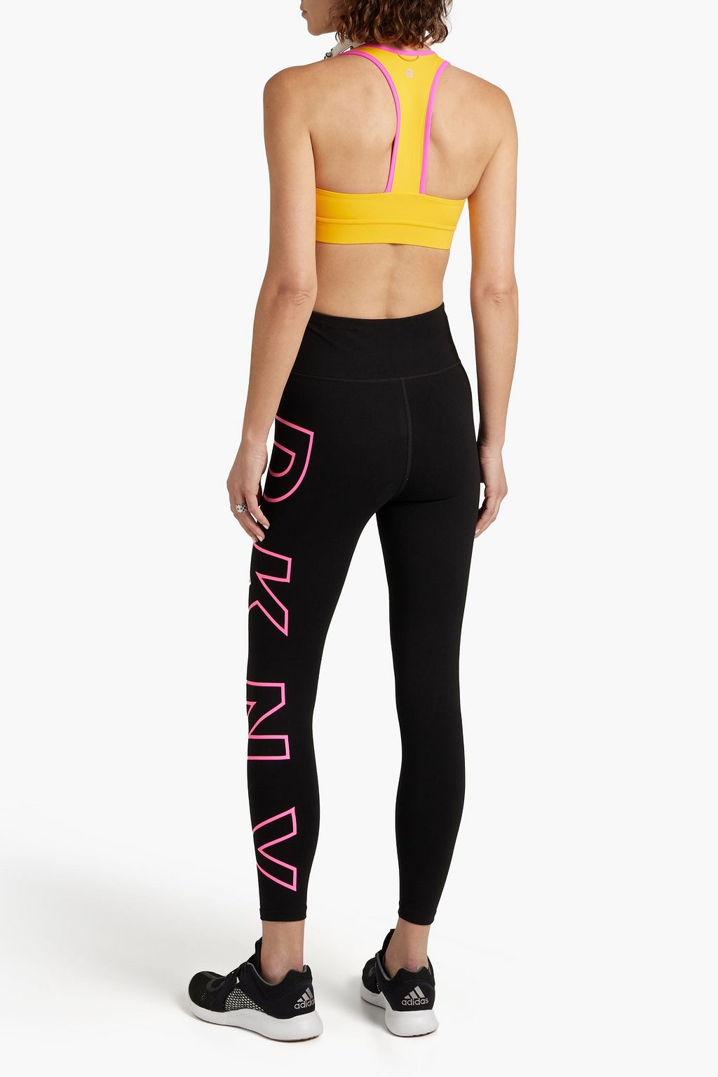 DKNY Printed cottonblend jersey leggings THE