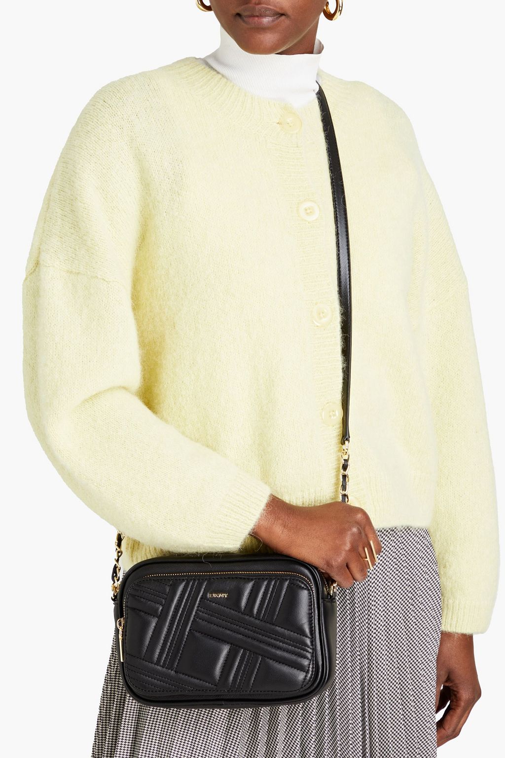 DKNY Quilted leather camera bag