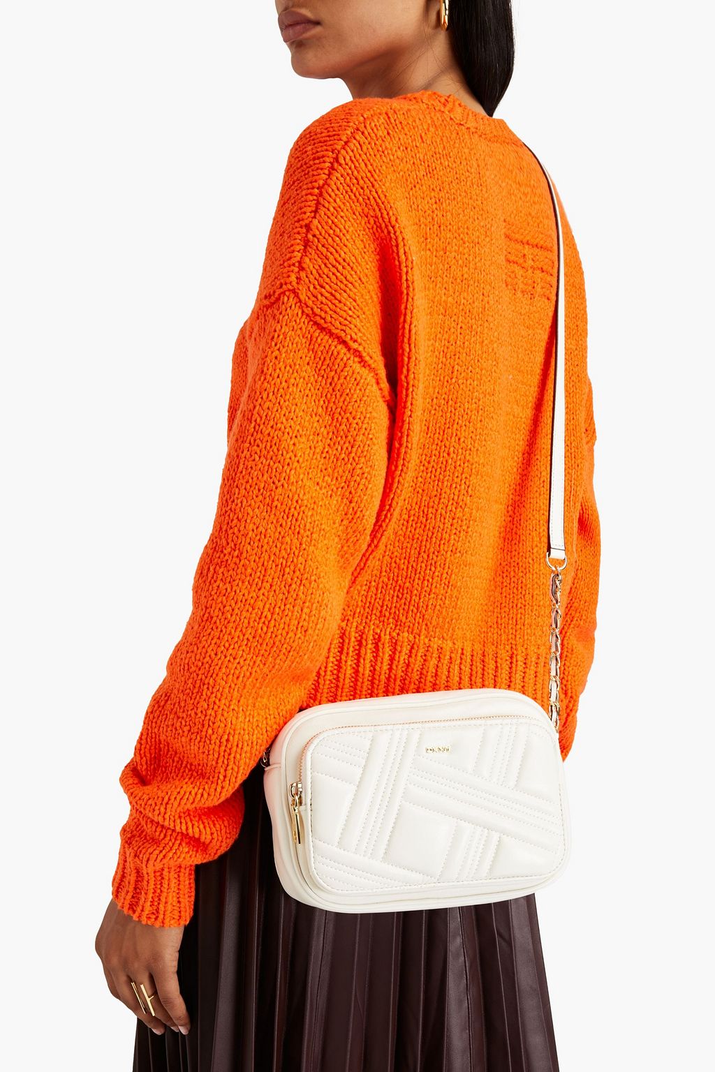 DKNY Quilted leather camera bag