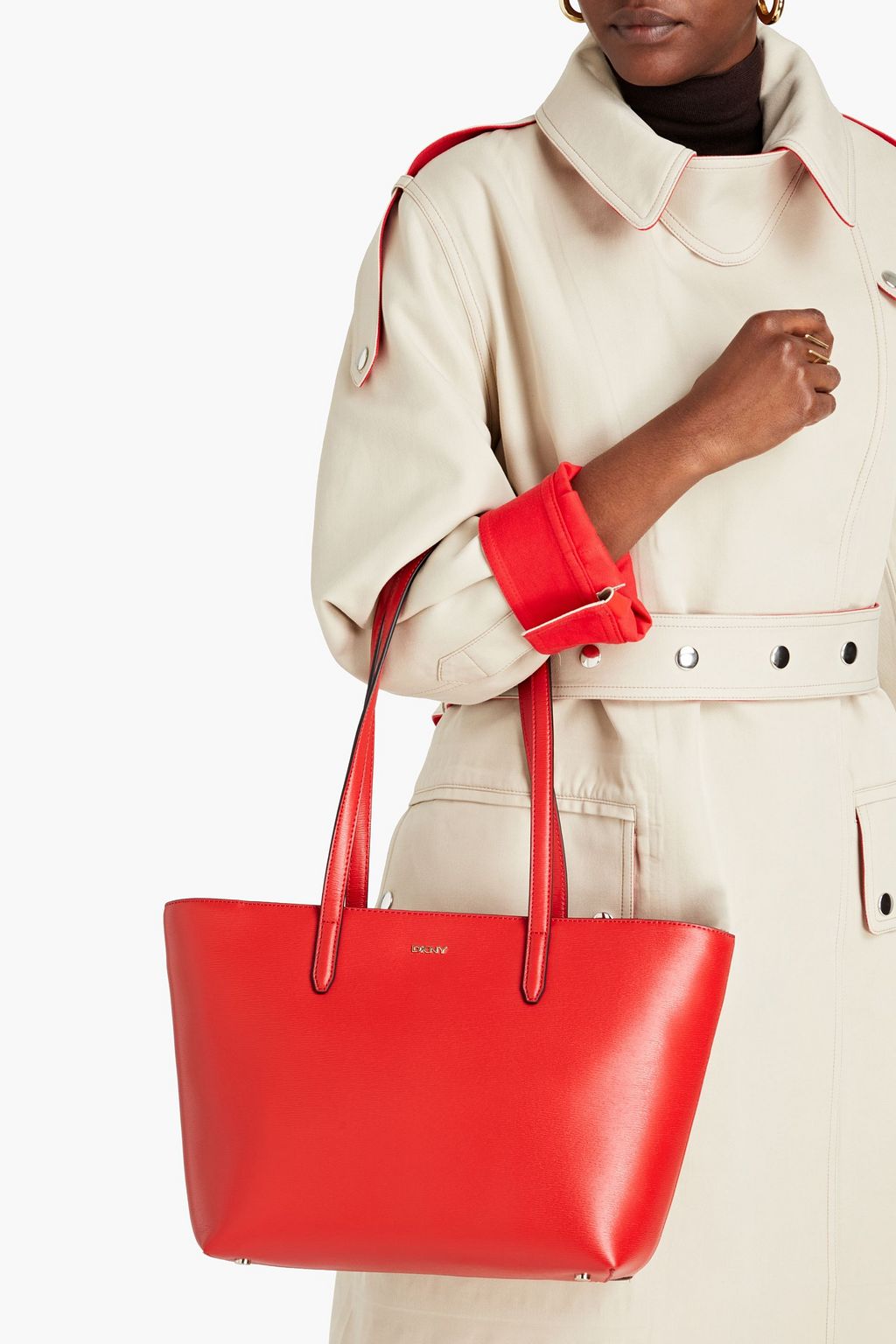 DKNY Bryant textured-leather tote