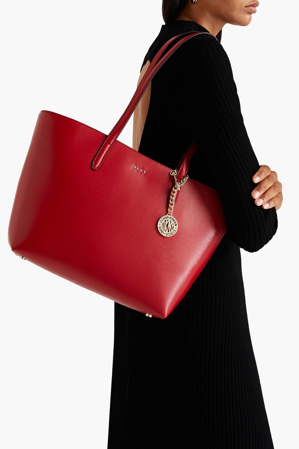 DKNY Bryant textured-leather tote