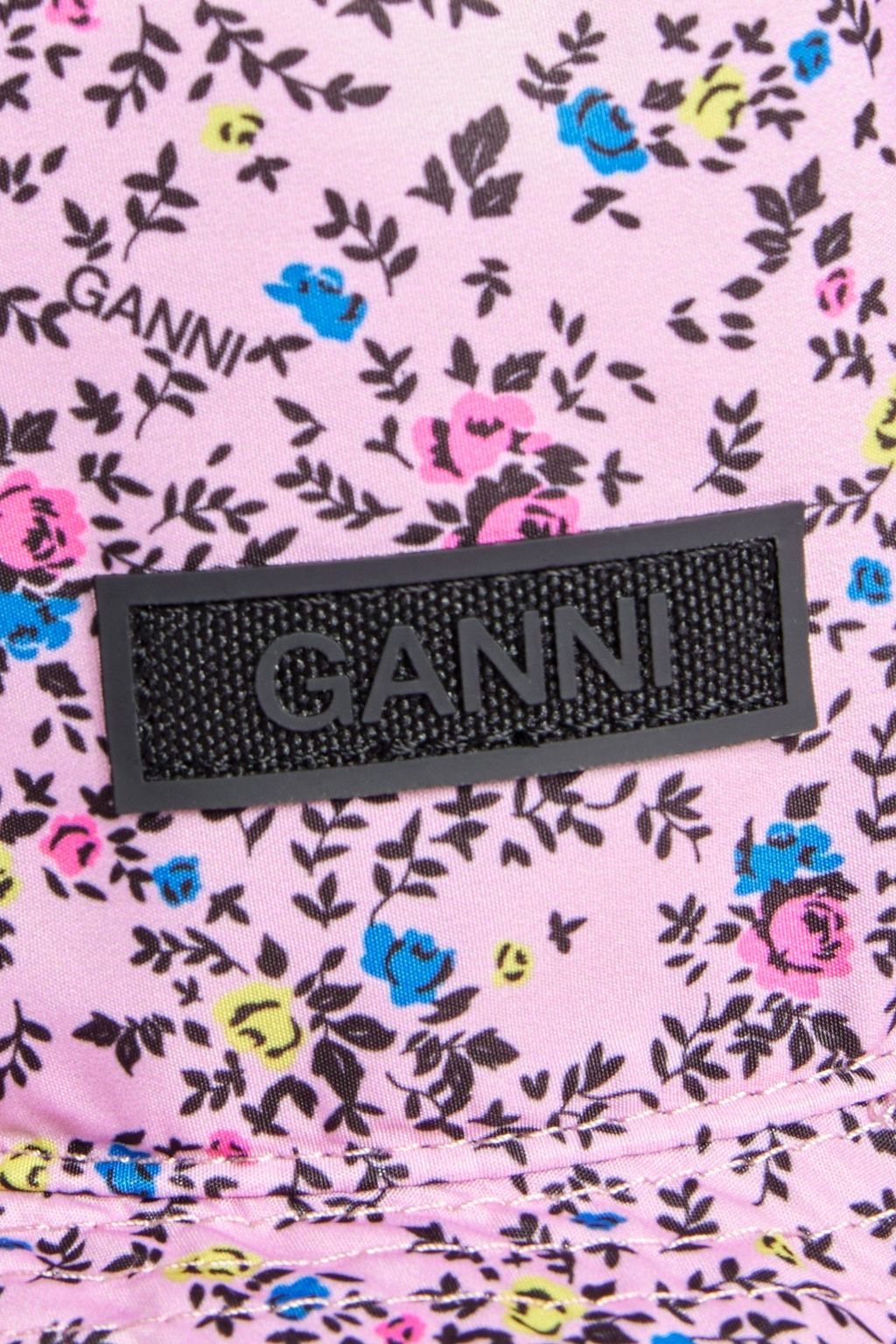 GANNI Printed shell bucket hat