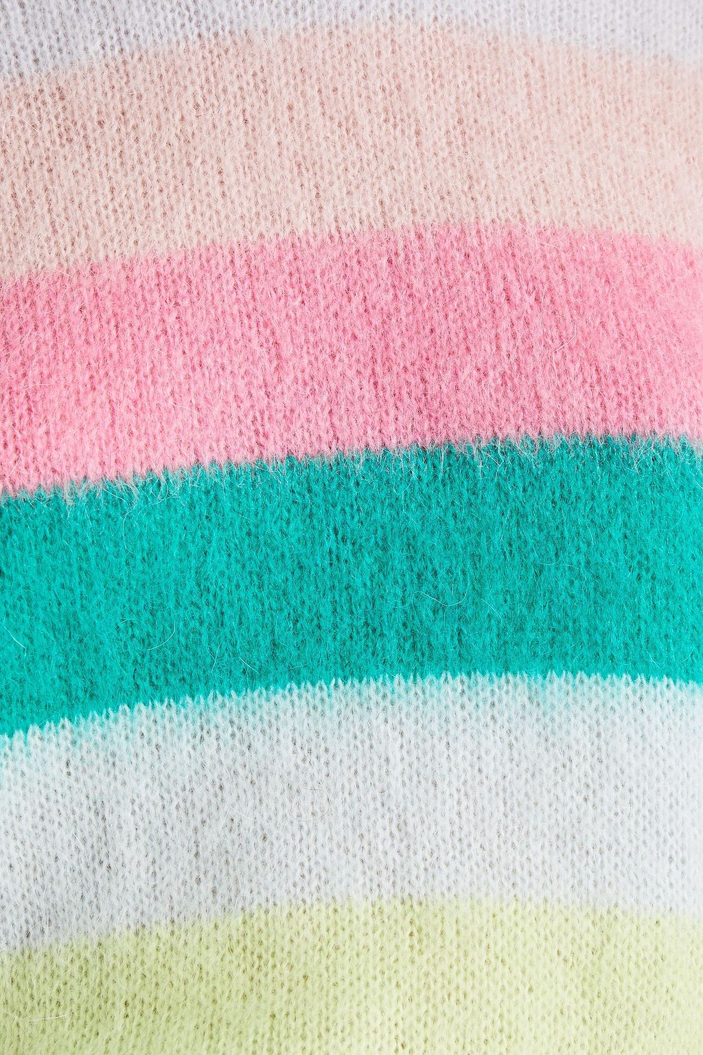 MAJE Gebürsteter Strickpullover mit Streifen