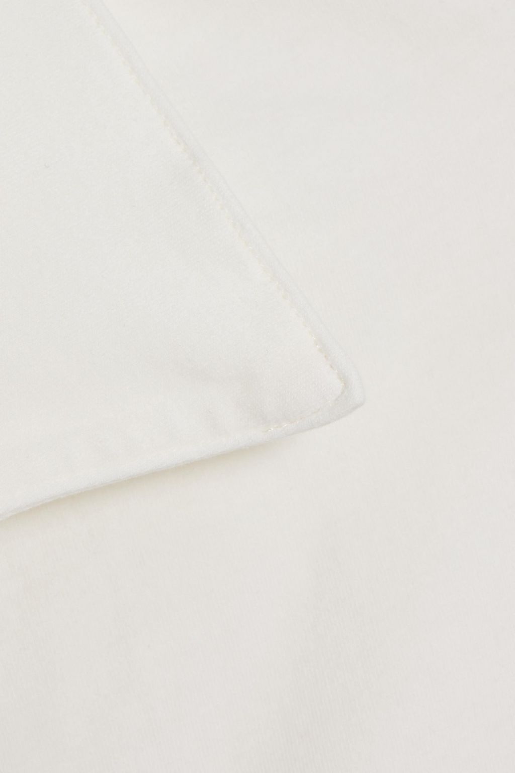 THE RANGE Cropped sepia cotton-blend top