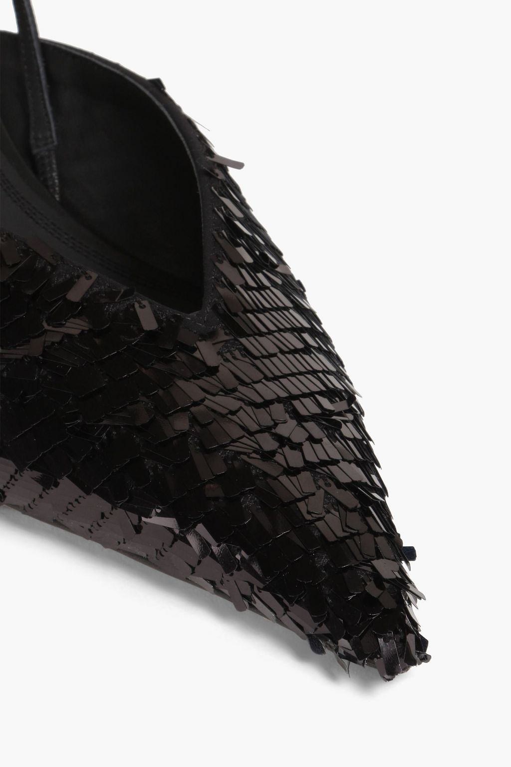NEOUS Irena sequined leather slingback pumps