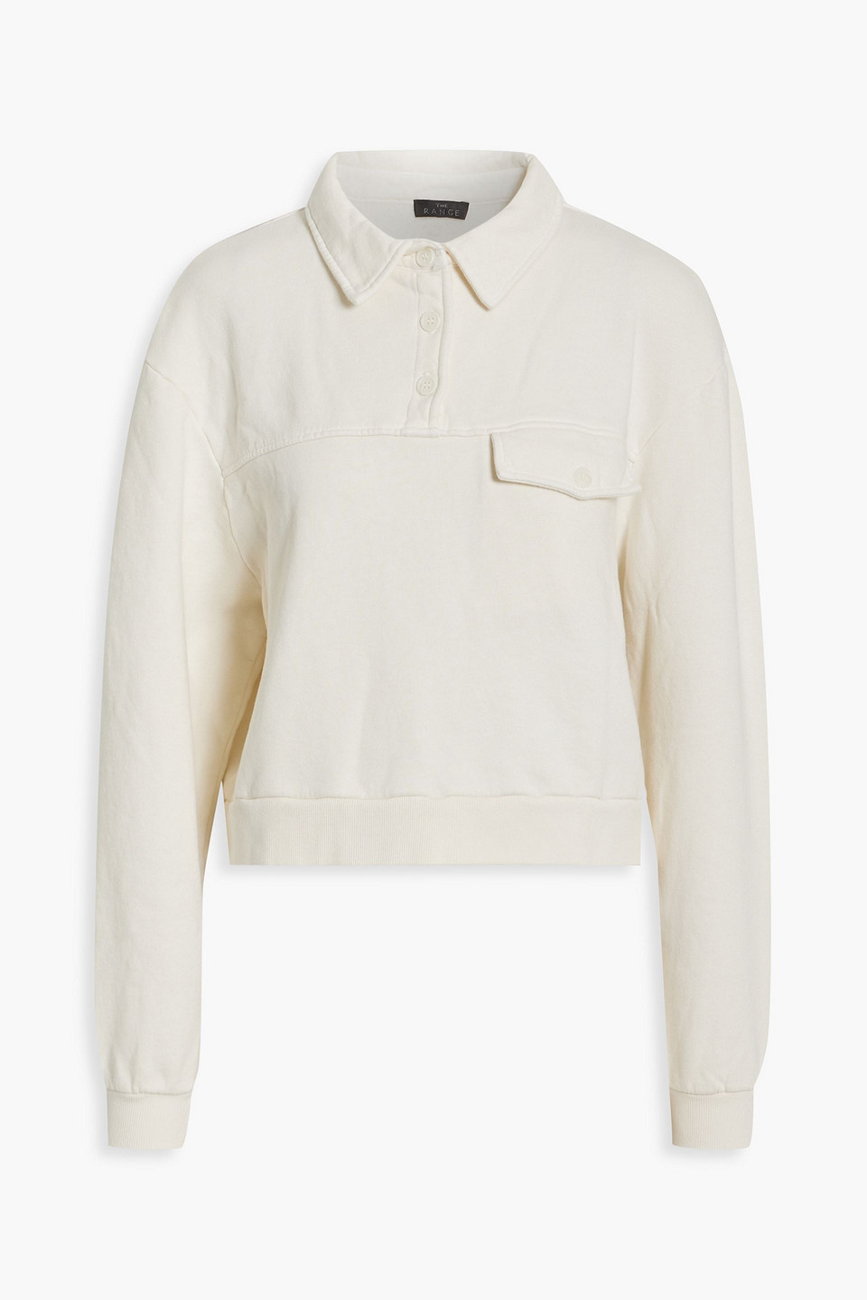 The Range French Cotton-terry Top In Ivory