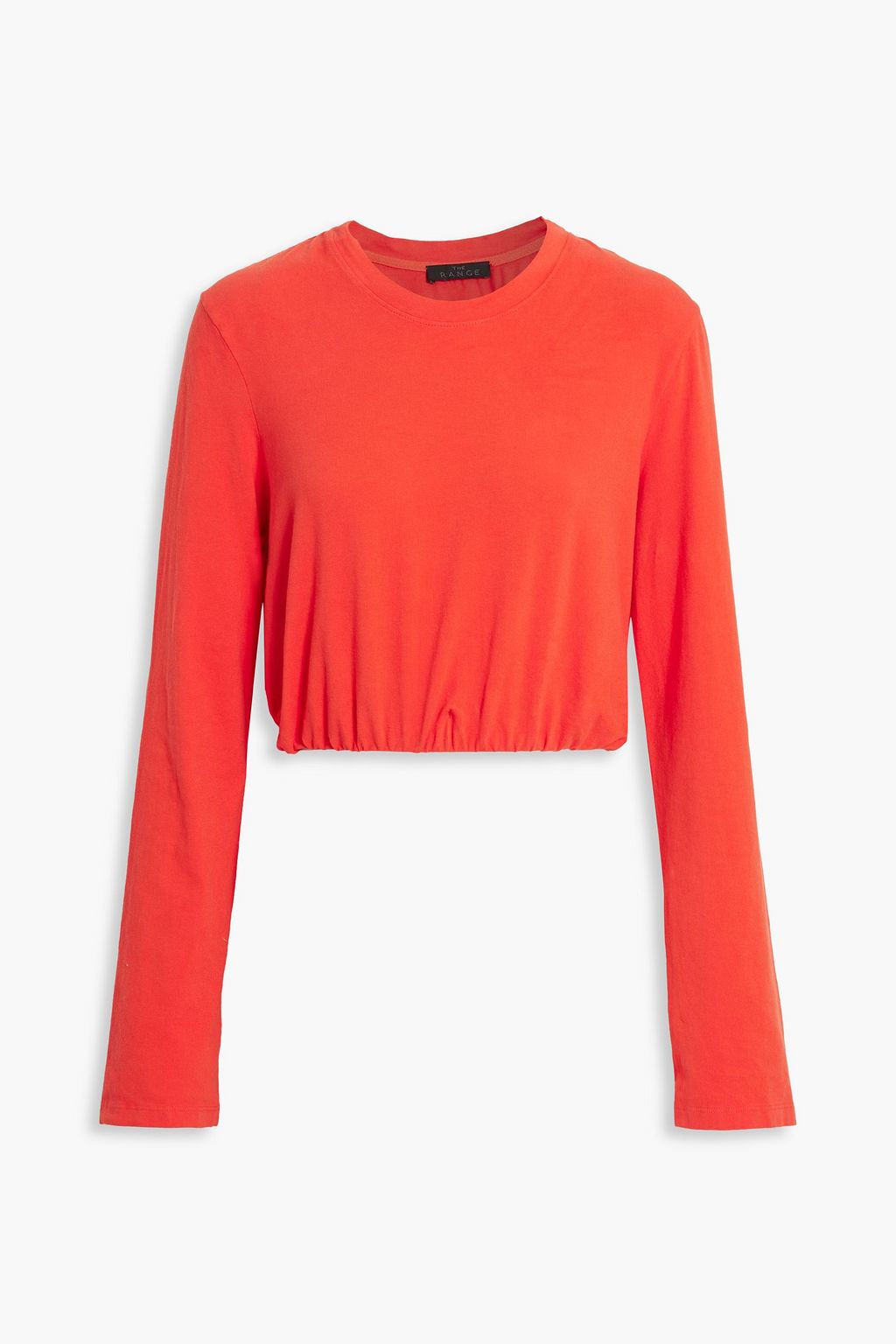 THE RANGE Cropped Supima cotton-blend jersey top