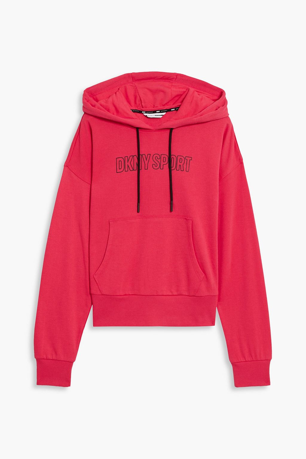 DKNY Printed French cotton-blend terry hoodie | THE OUTNET