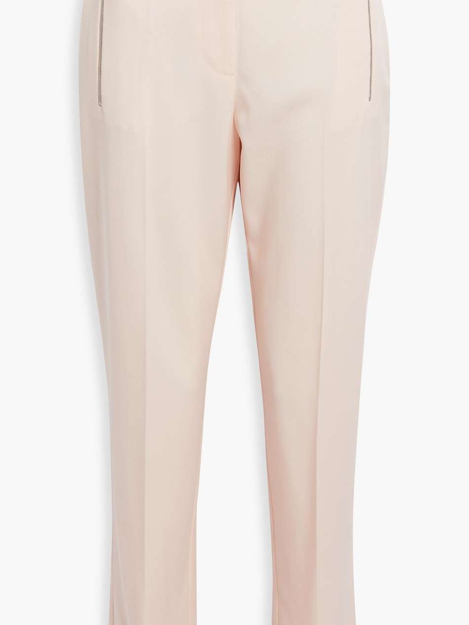 wool straight-leg pants