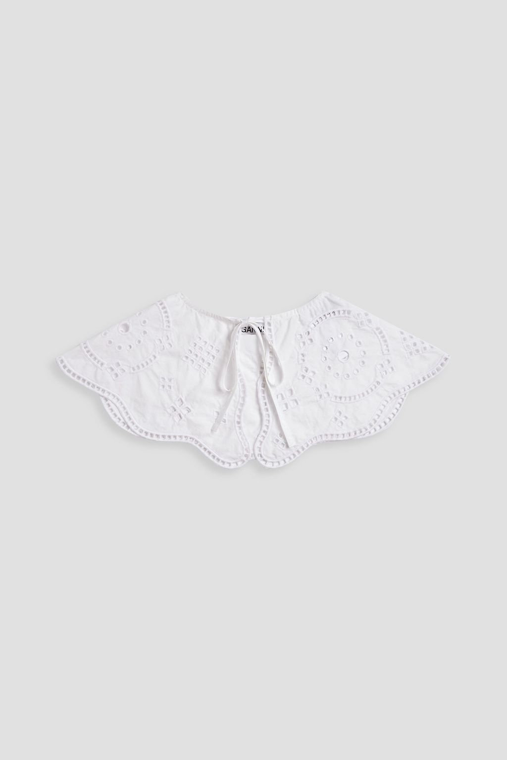 White Broderie anglaise cotton collar | GANNI | THE OUTNET