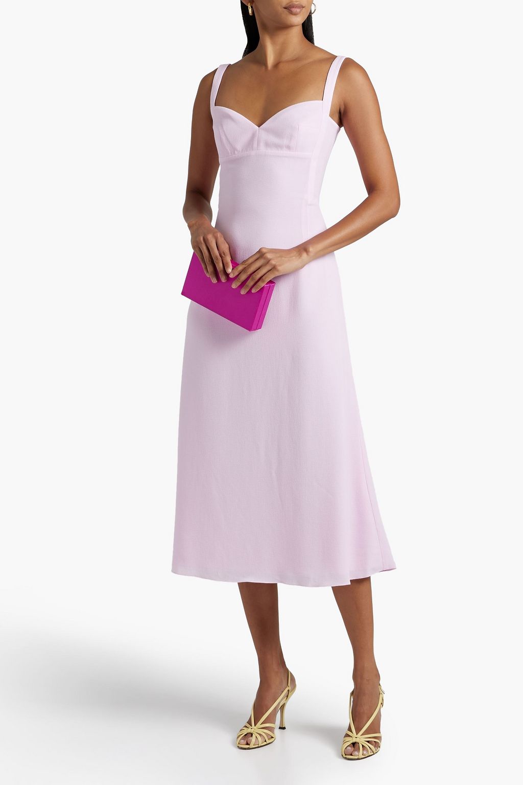 EMILIA WICKSTEAD Myrana textured-crepe midi dress