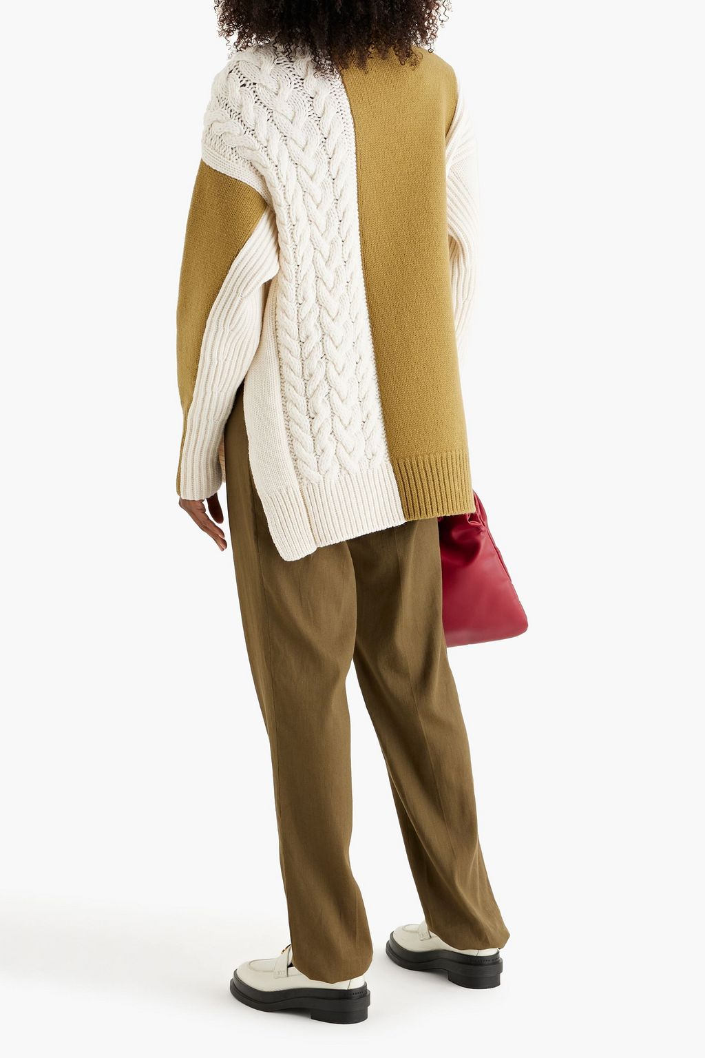 ETRO Violant pleated linen-blend straight-leg pants