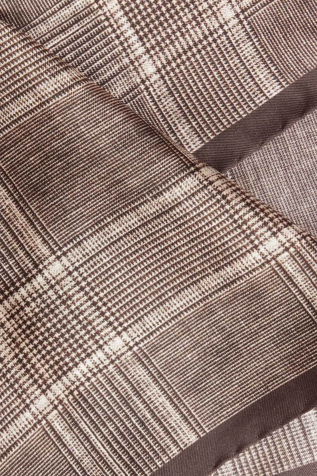 PESERICO Checked silk-twill pocket square