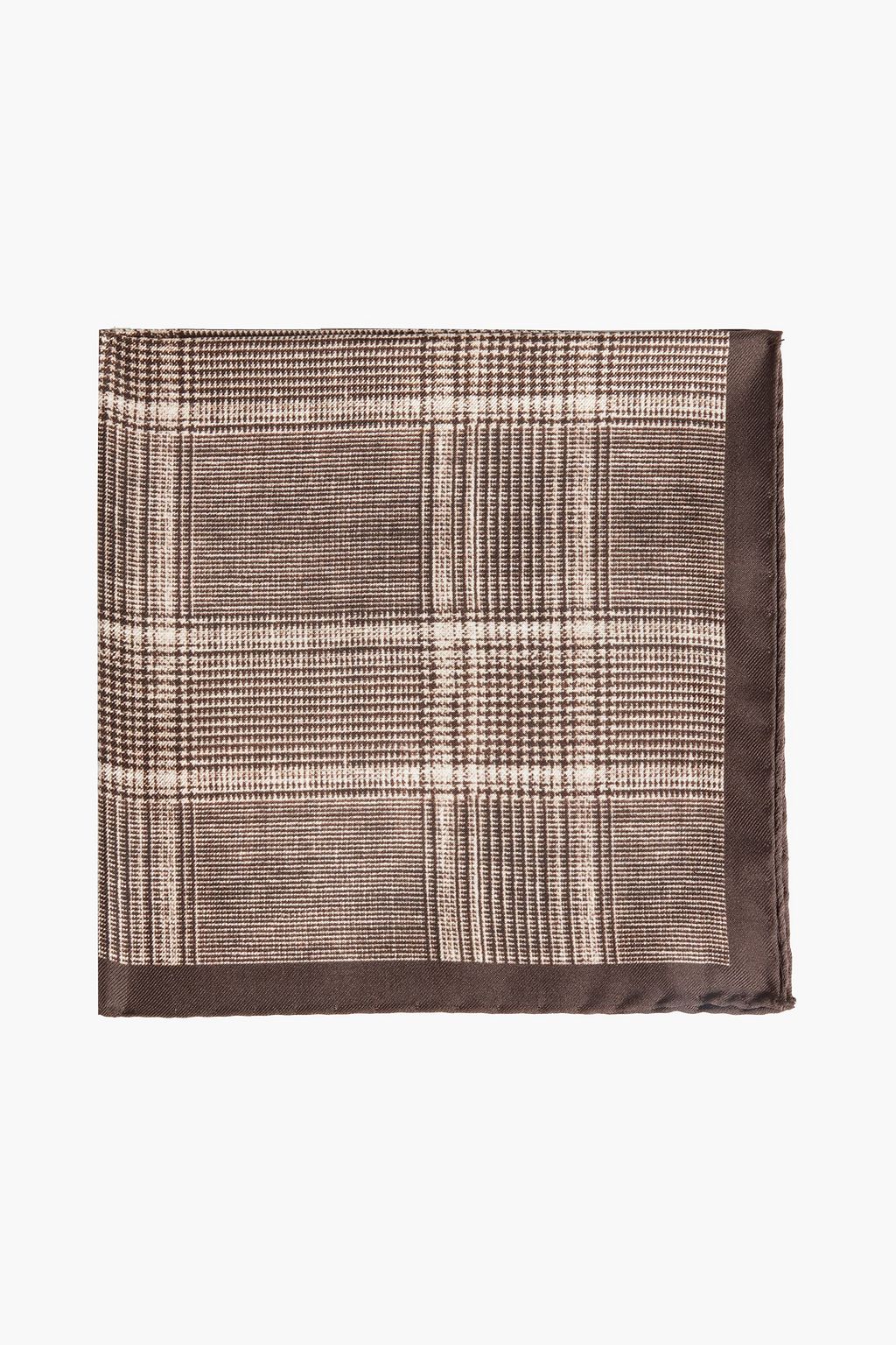 PESERICO Checked silk-twill pocket square