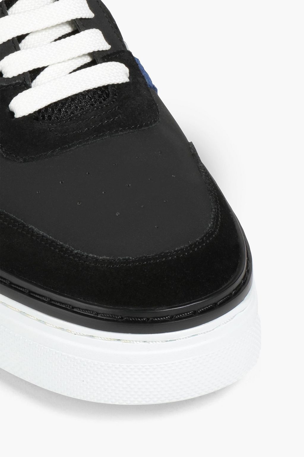 armani black suede trainers